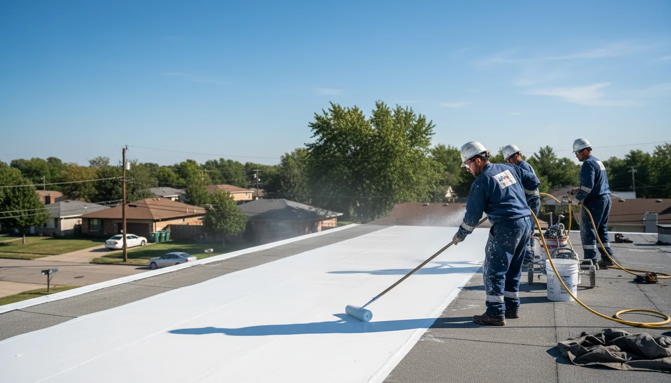 Commercial roof coating in Eddy, TX near me